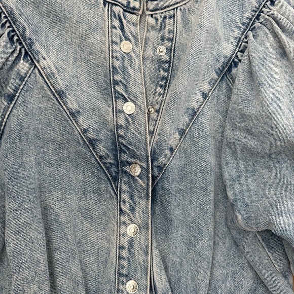 Mango denim dress, size XS, worn once, like new - Picture 11 of 11